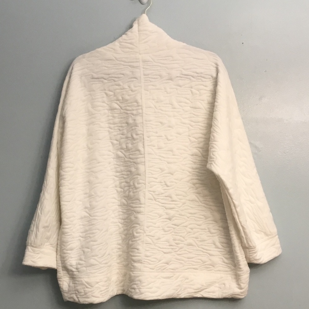 Workshop Republic Clothing White Cowl Turtleneck Sweater - Picture 4 of 12